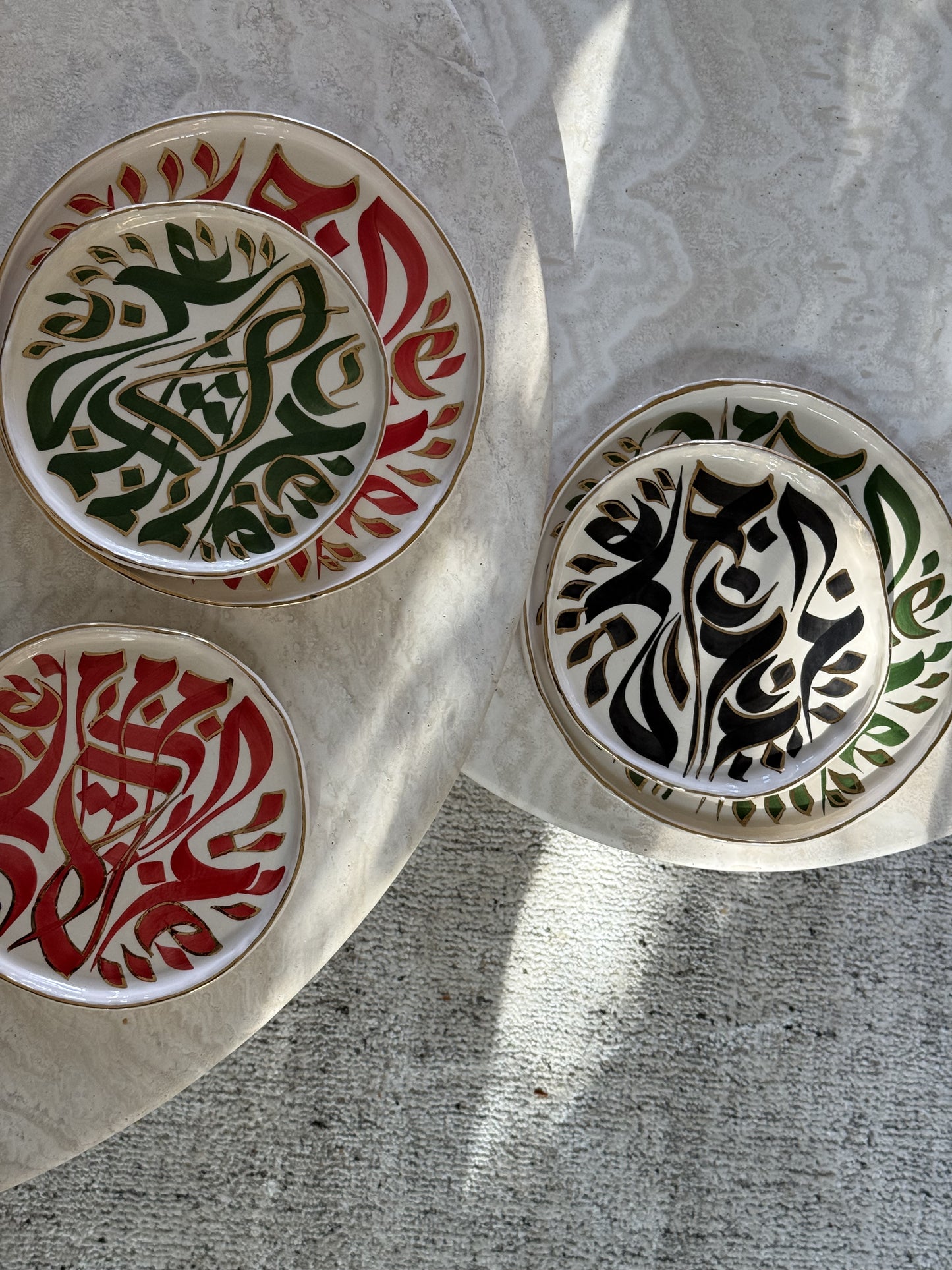 calligraphy plates - NEW SHAPE