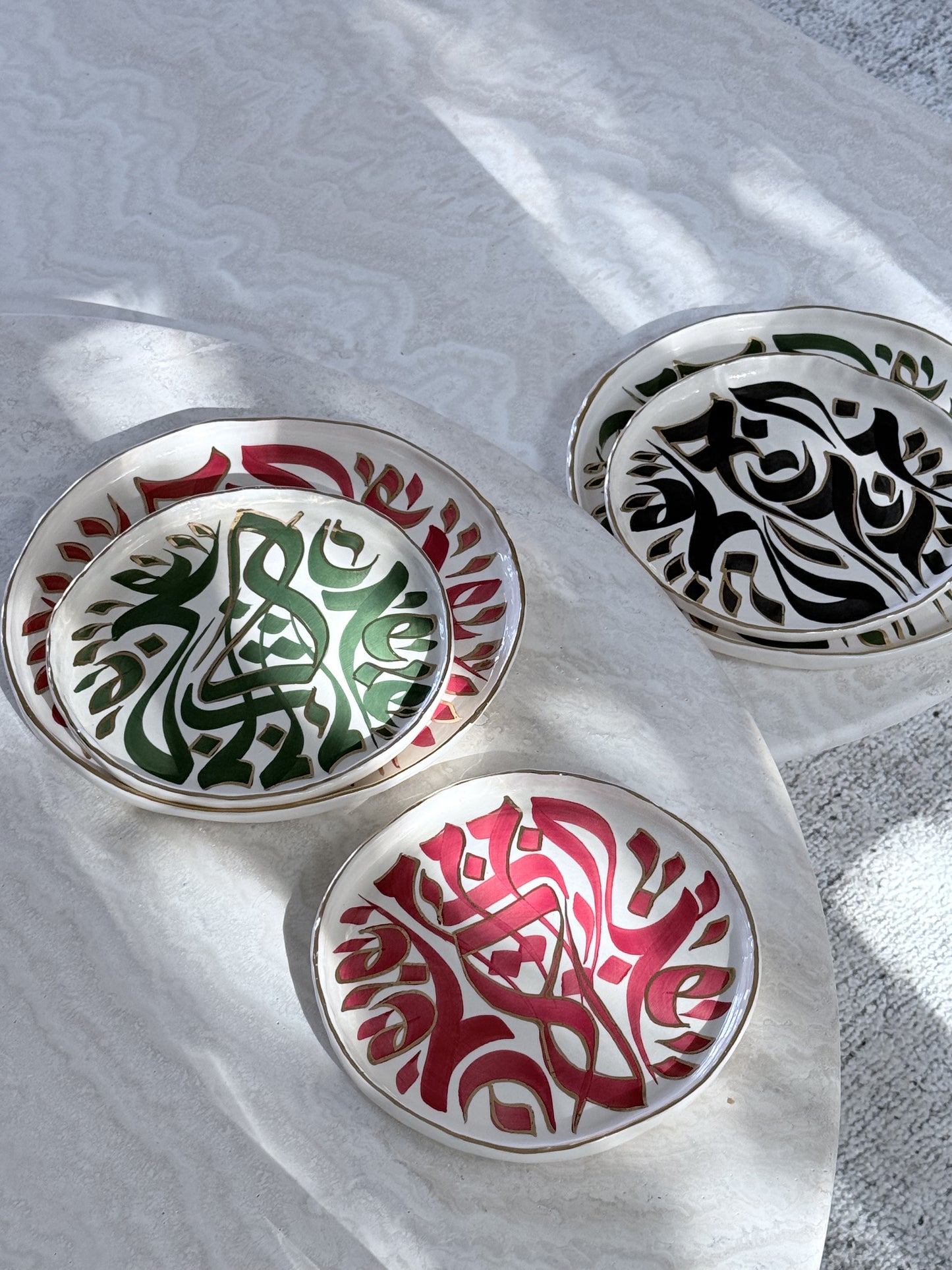 calligraphy plates - NEW SHAPE