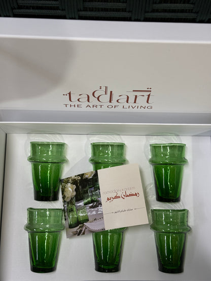 GIFT BOX - 6 TEA GLASSES | VERRE BELDI COLLECTION