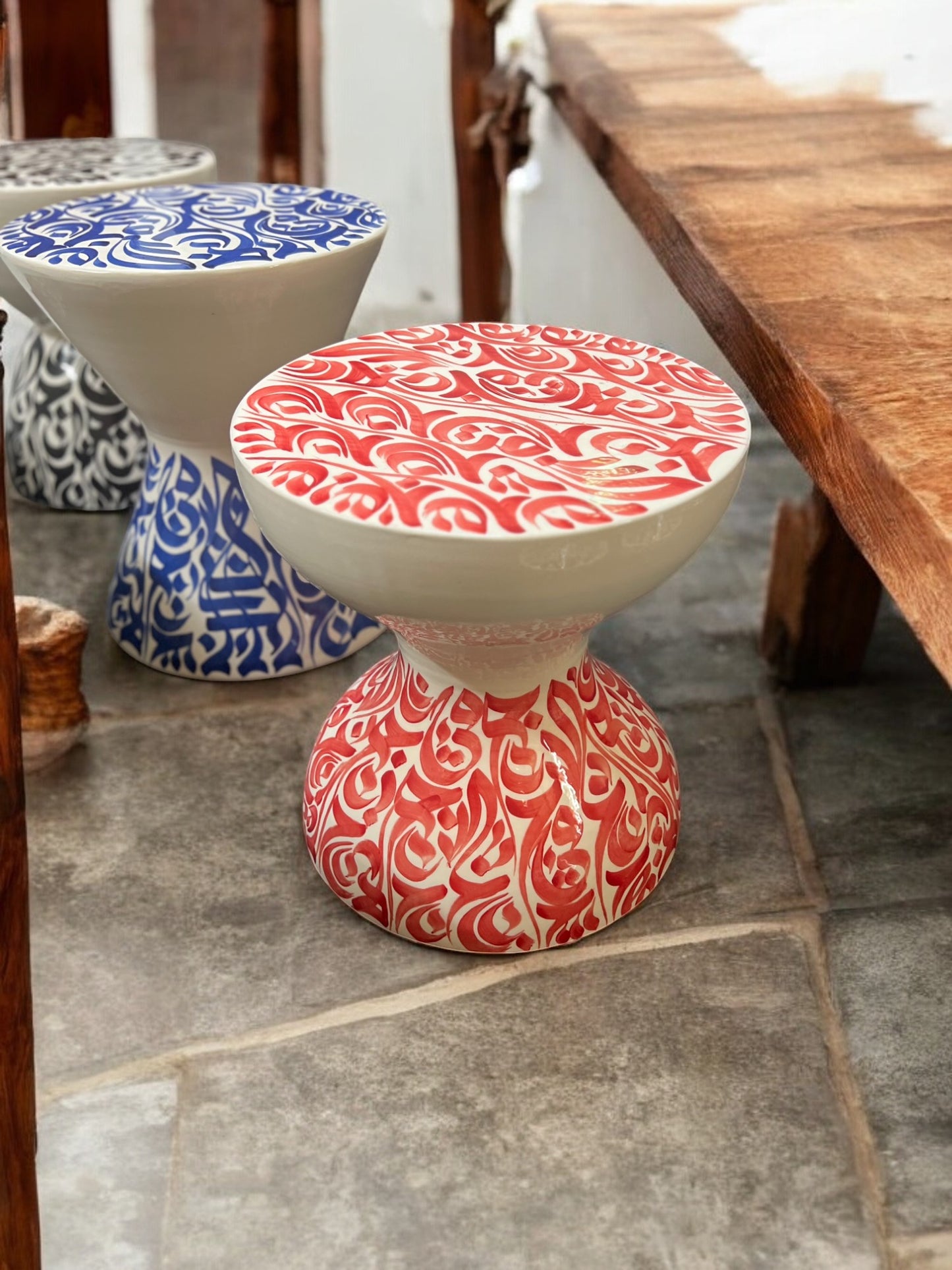 CALLIGRAPHY SIDE TABLE